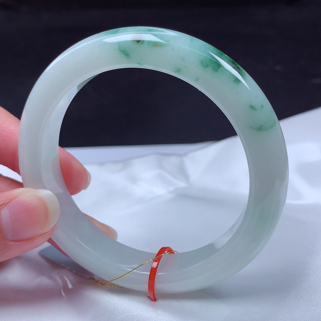 翡翠未镶嵌手镯59圈m114855