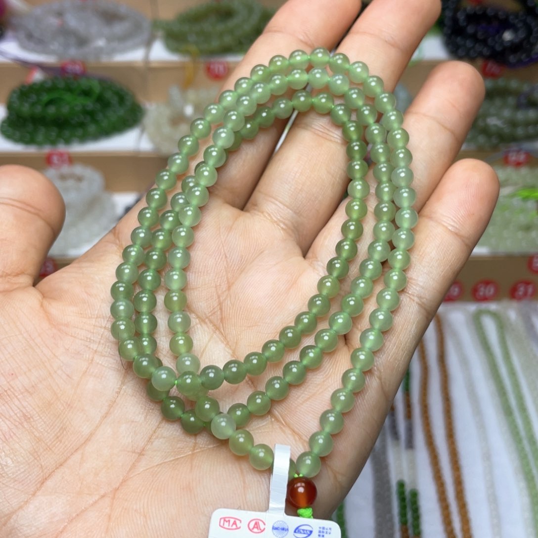 和田玉颈饰未镶嵌5mm