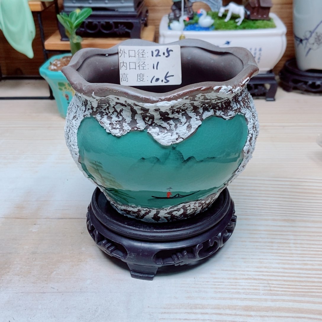 瓷片陶瓷花盆陶瓷艺术