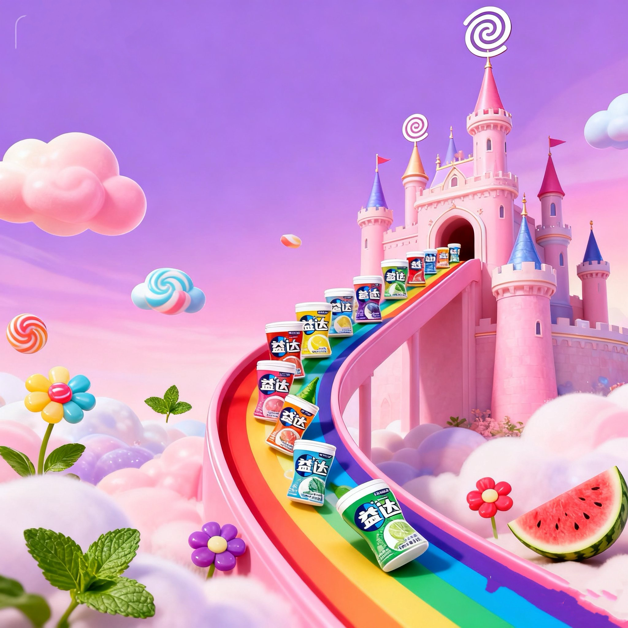 益达无糖木糖醇口香糖40粒*3罐持久清新清爽开车柠檬味零食