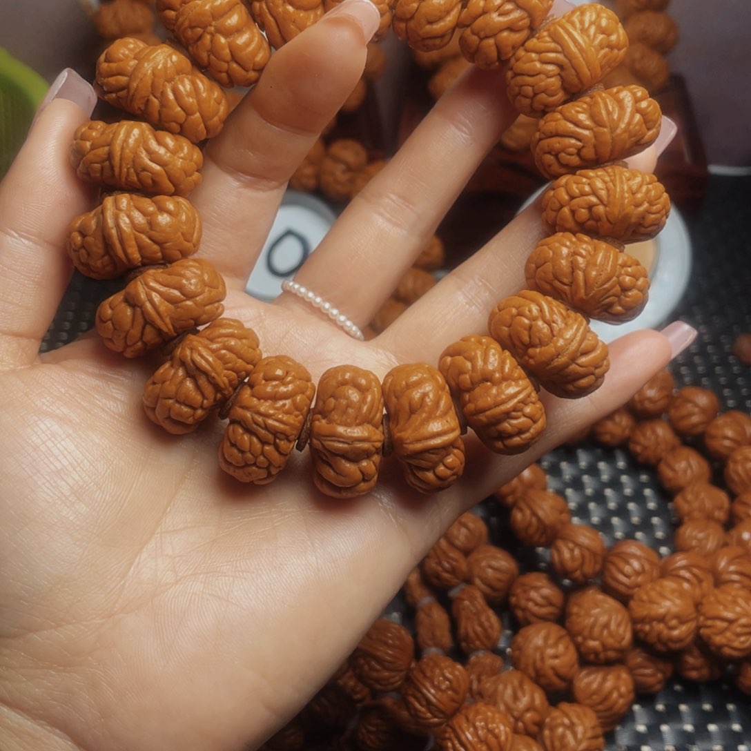 桃核手串秦岭龙纹桃核