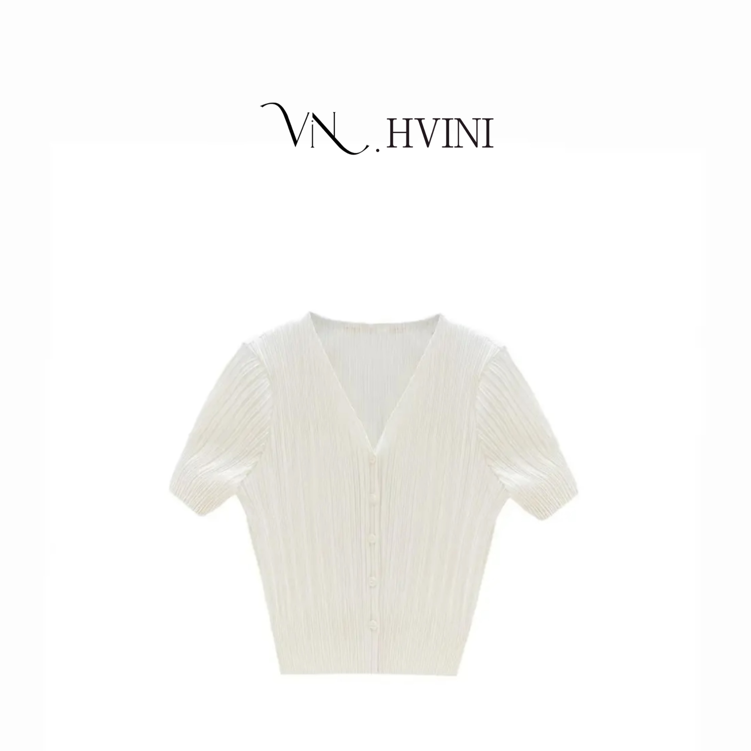 【云裳轻语】2025夏季新款时尚三宅压折冰爽开衫上衣H2593