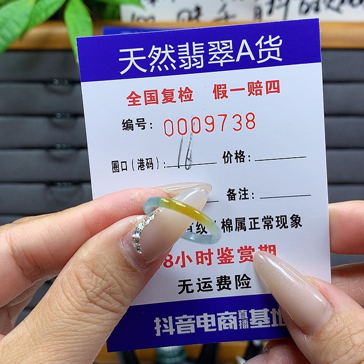 翡翠戒圈未镶嵌     9738