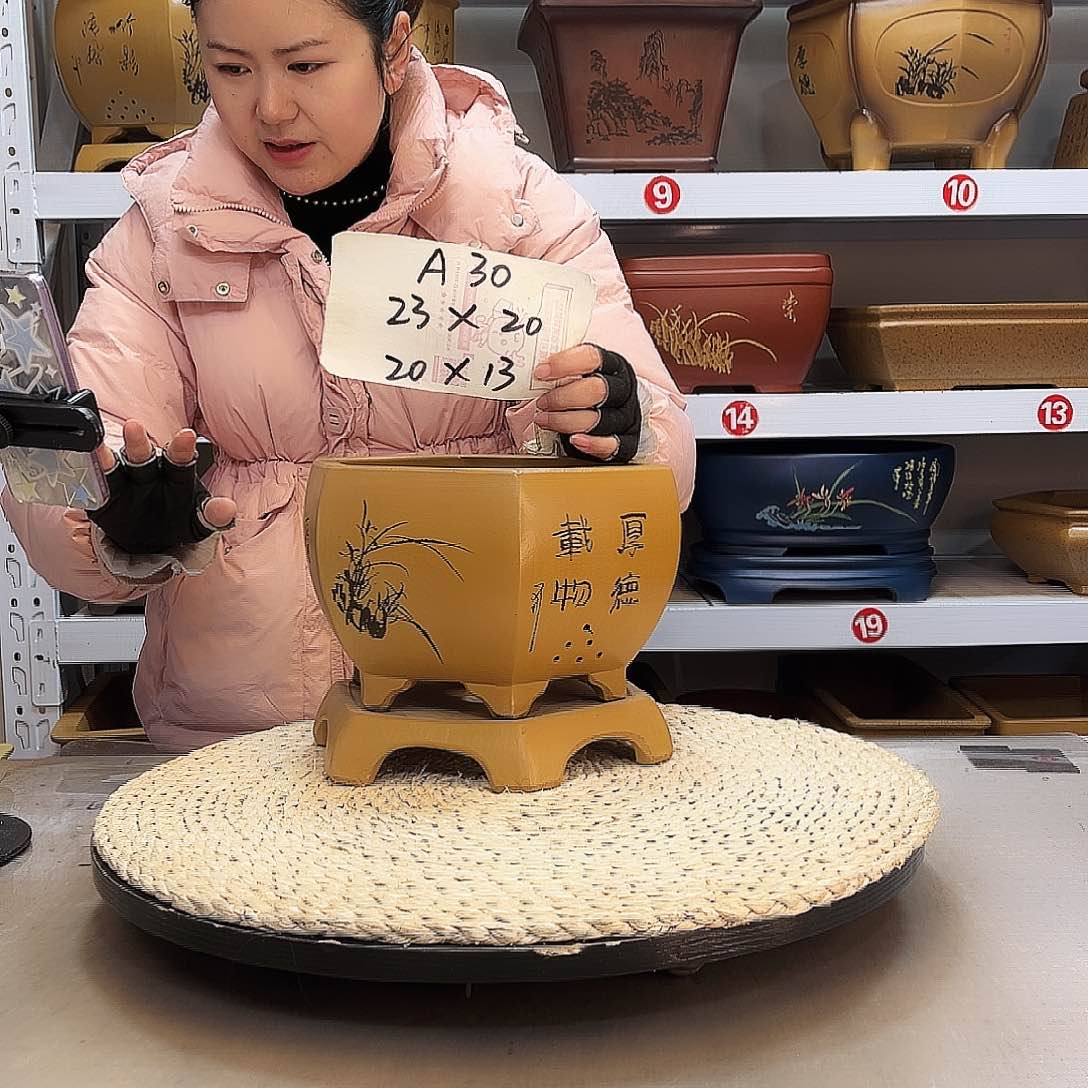 紫砂花盆紫砂花盆