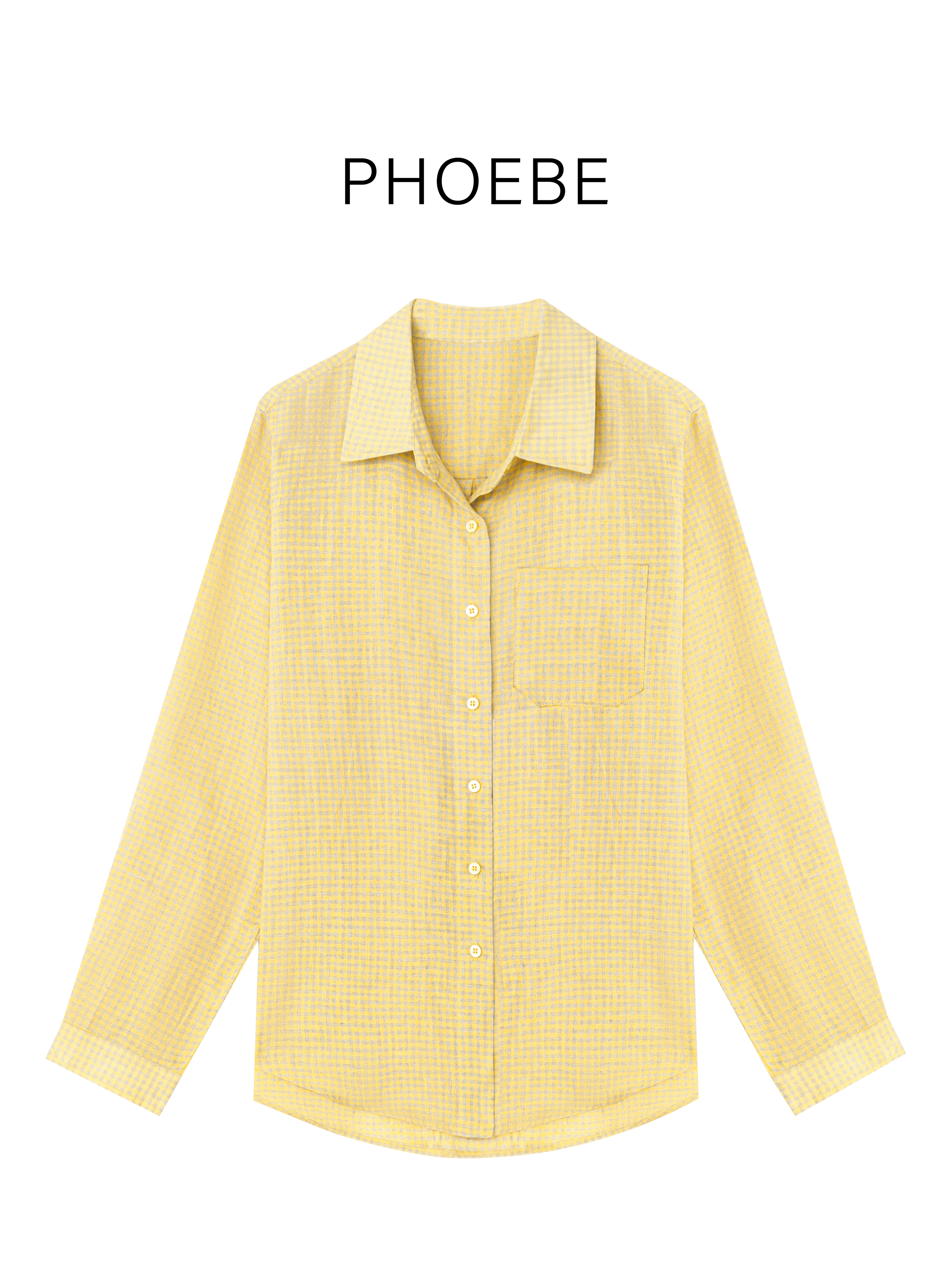 【小黄格】PHOEBE叶姐 春季新款休闲气质衬衫J5021472C