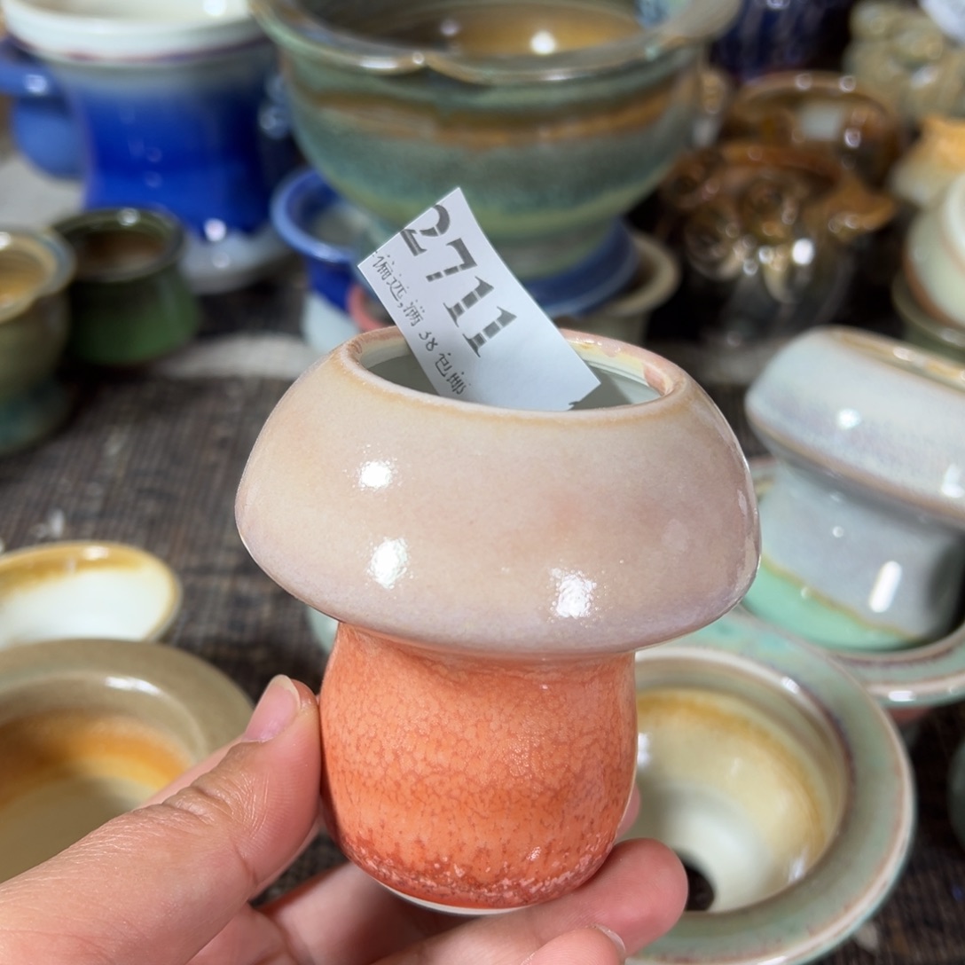 红陶景德镇手工花盆