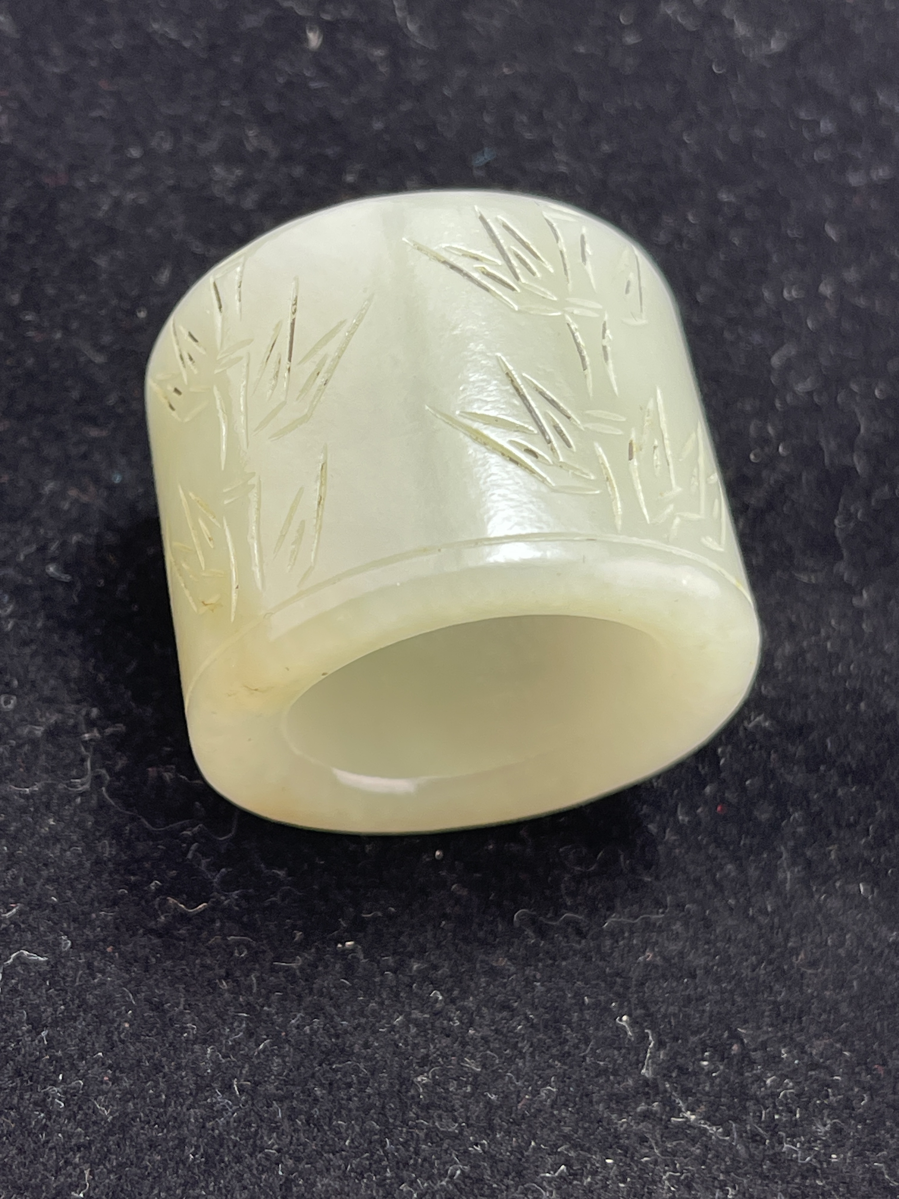 和田玉竹节板指吊坠挂件