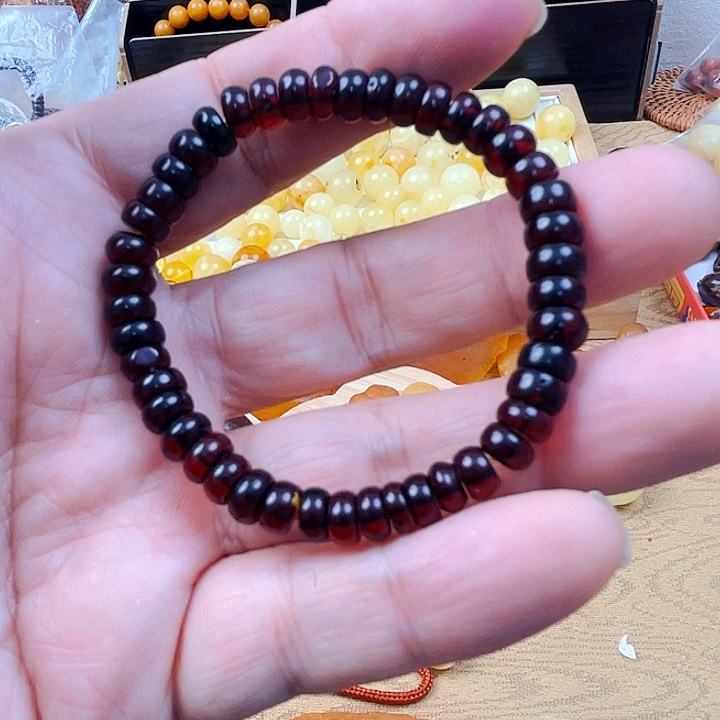 琥珀颈饰未镶嵌手串