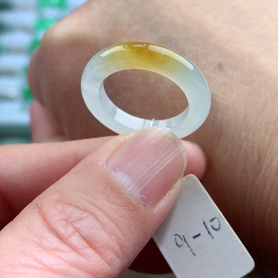 未镶嵌戒指翡翠9-10号