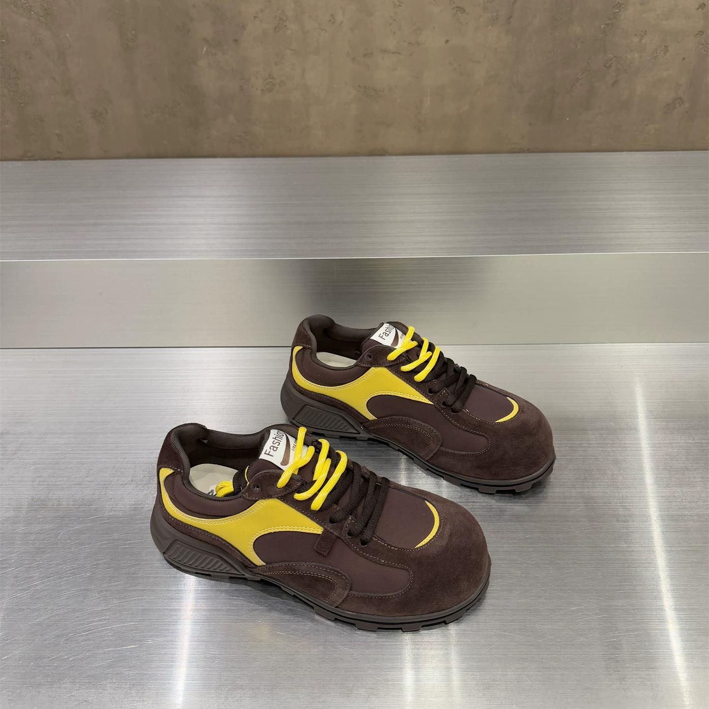 复古拼色休闲女鞋Y9800-1