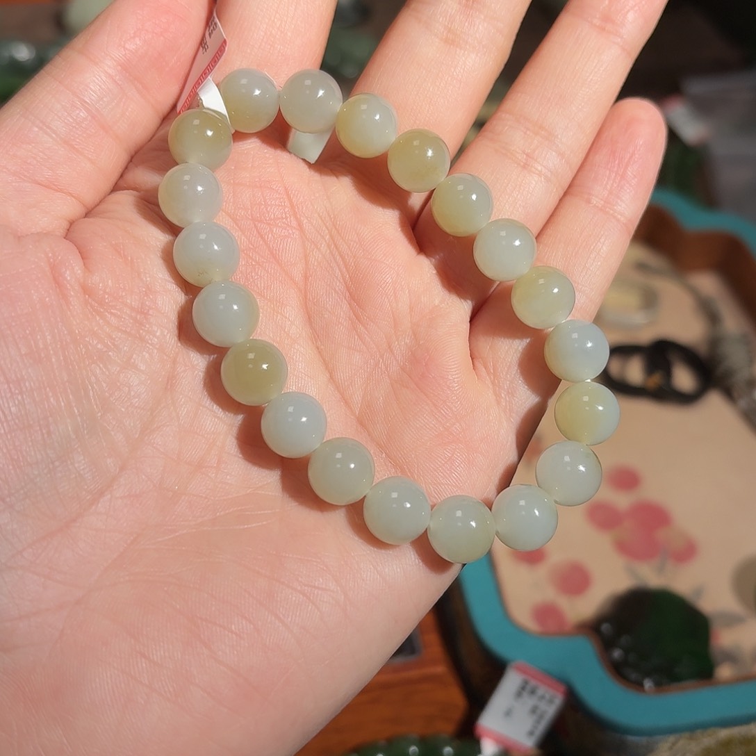 和田玉手串未镶嵌小****干