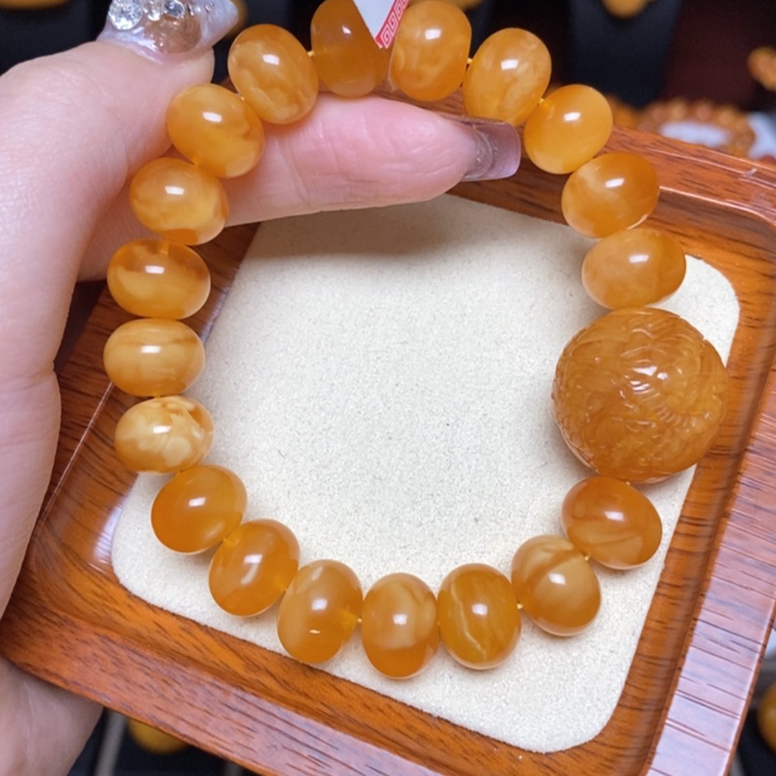 【闪购商品】蜜蜡手链未镶嵌手串