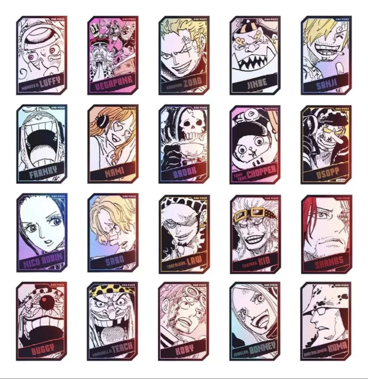 ONEPIECE海贼王 全息卡 （默认代拆）