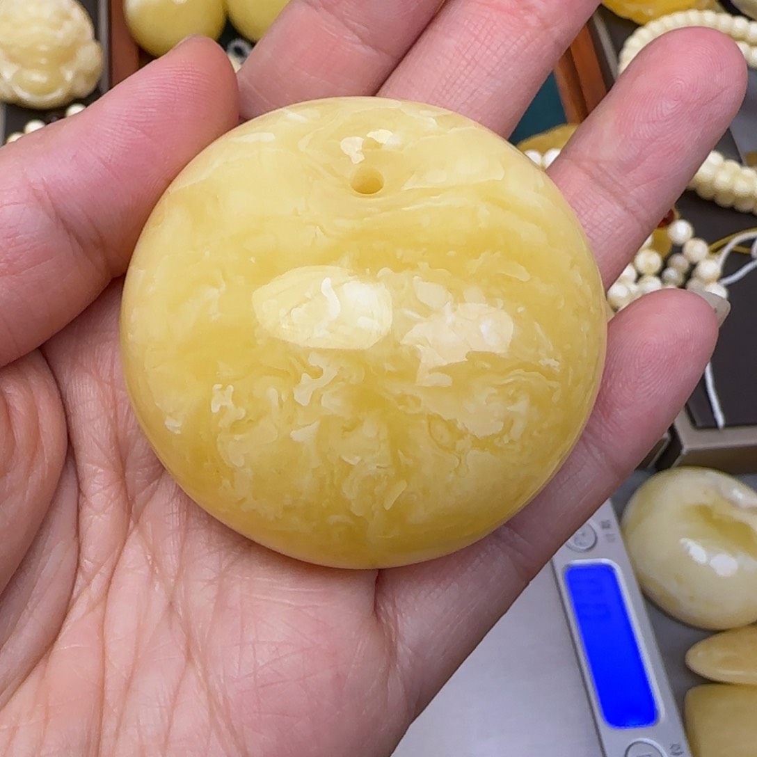 蜜蜡颈饰未镶嵌天然蜜蜡