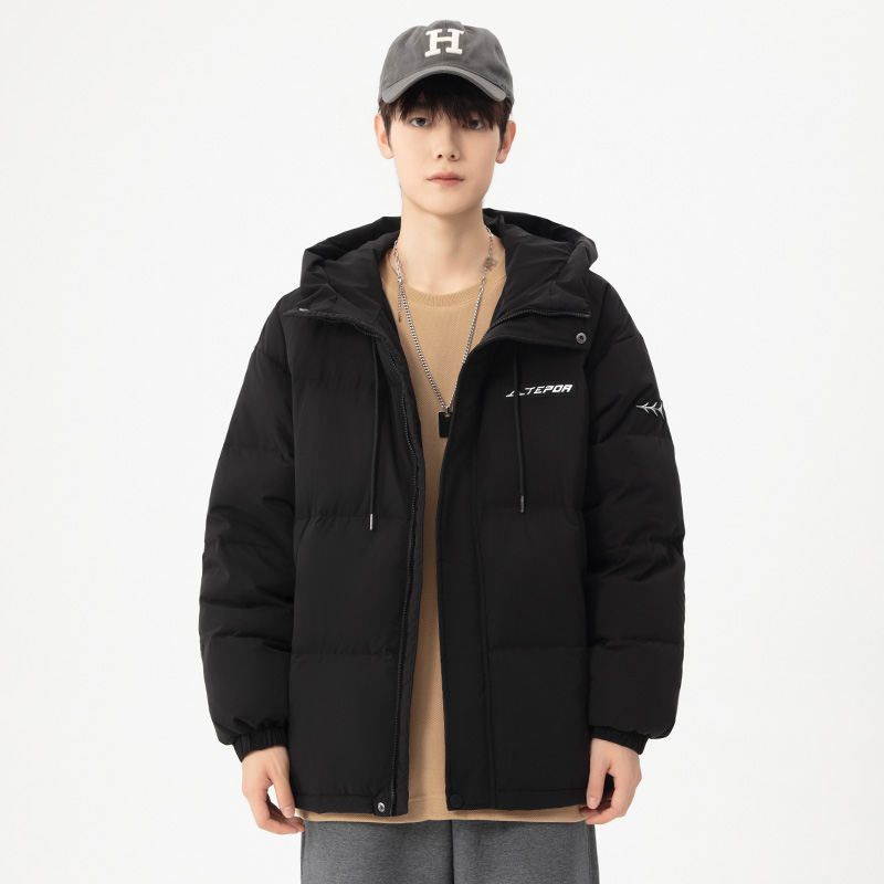 【天跑】冬季保暖90白鸭绒加厚连帽时尚休闲男女羽绒服TPM7703WT008