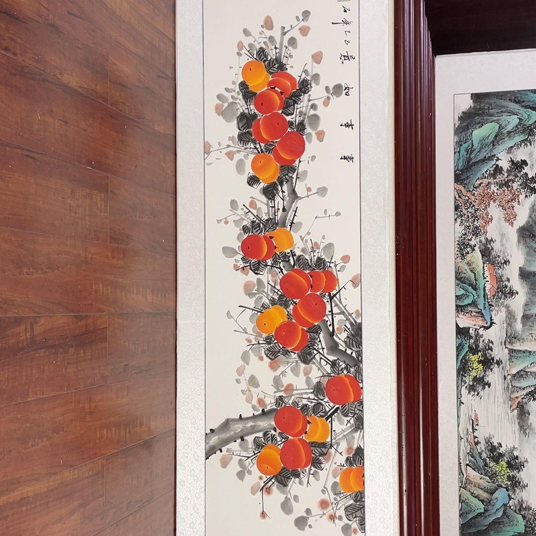 国画带框尺寸48*163厘米