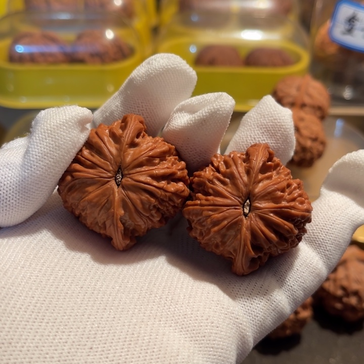 文玩核桃把件全品磨盘39