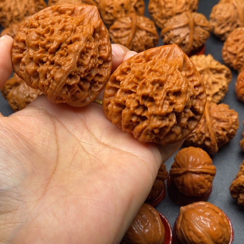 【闪购商品】文玩核桃把件48官帽A