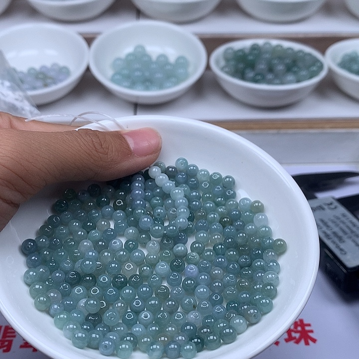 翡翠散珠100颗翡翠卡4.8