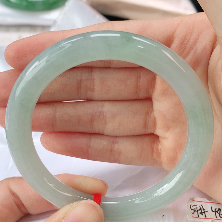 未镶嵌手镯翡翠h**h翡翠手镯54圆