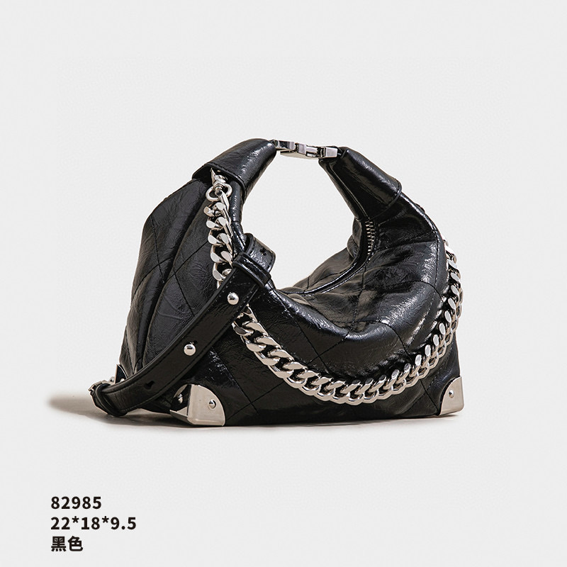 【苏苏】SK-82985-黑色轻奢女士时尚新款单肩包