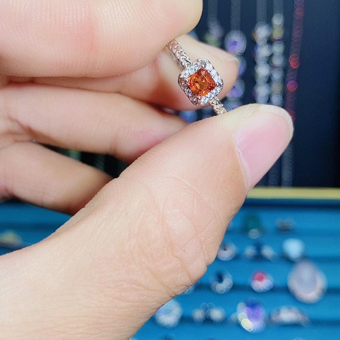 紫晶珠宝半成品银S925镶嵌