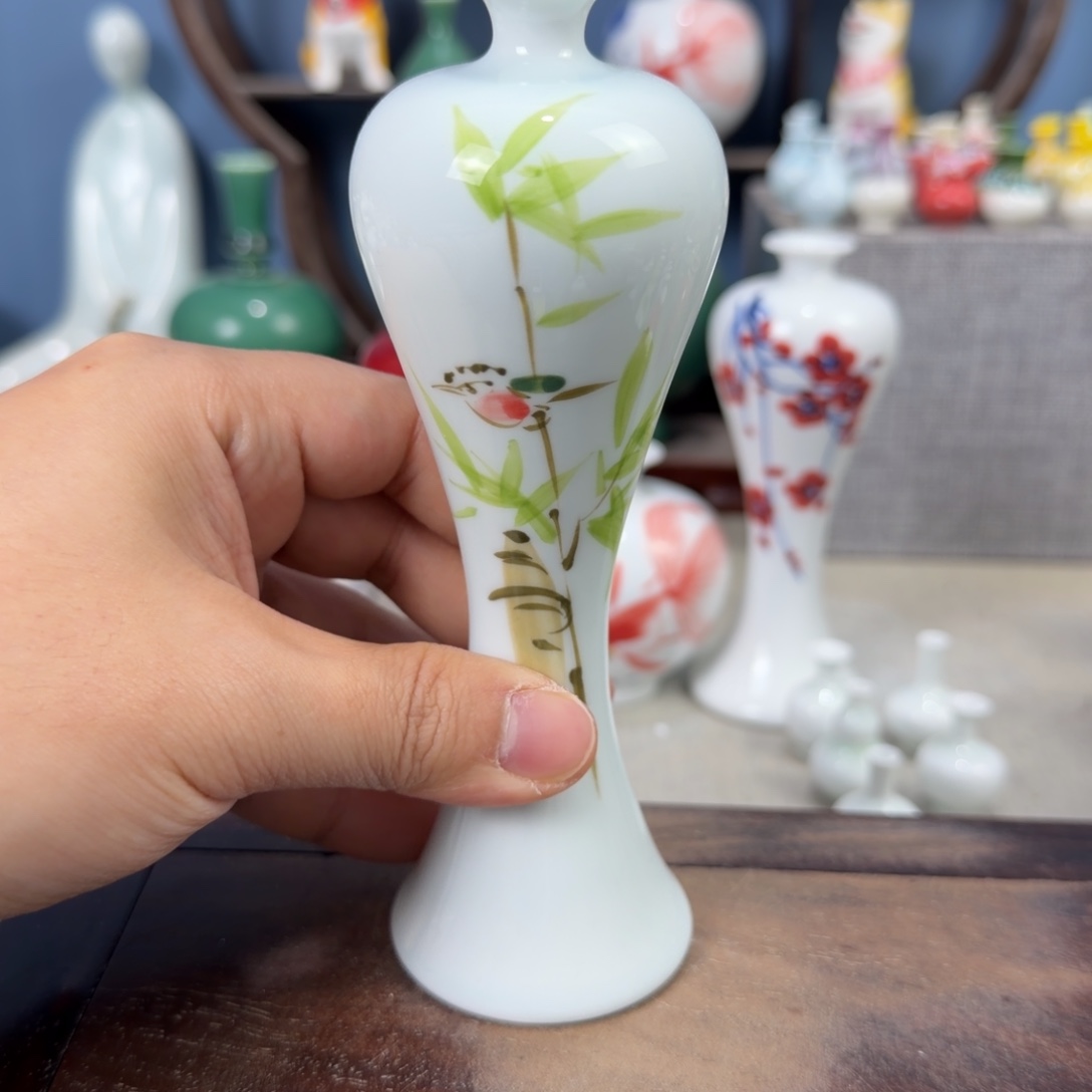 陶瓷手工小花器摆件