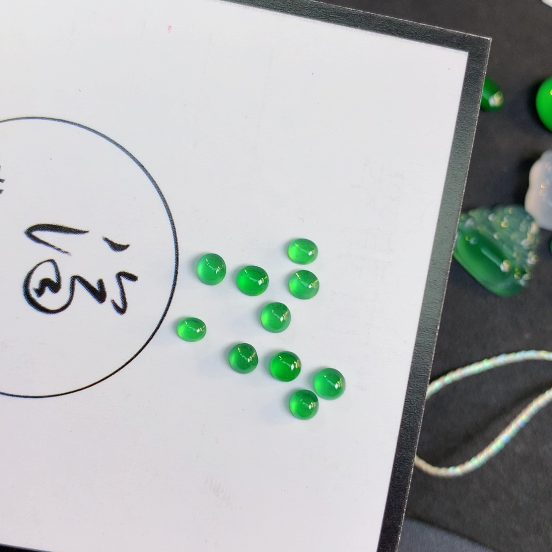 翡翠裸石翡翠3.2-1.86