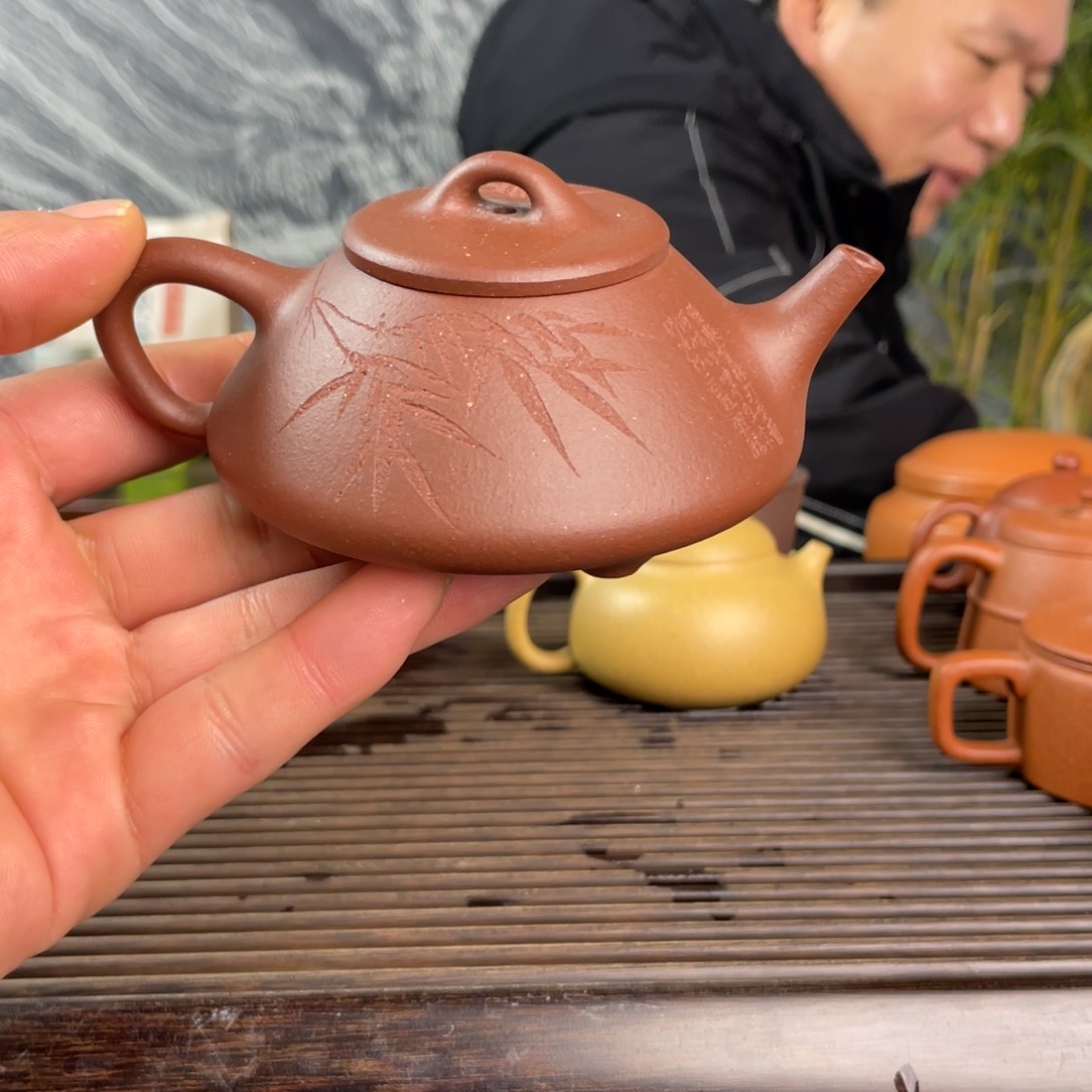 紫砂茶壶紫泥任瓢