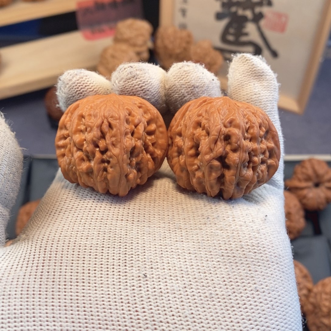 文玩核桃把件福利款38尺平谷凹底