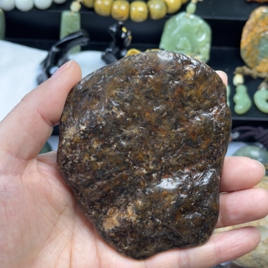 透闪石质玉手把件未镶嵌︶***南