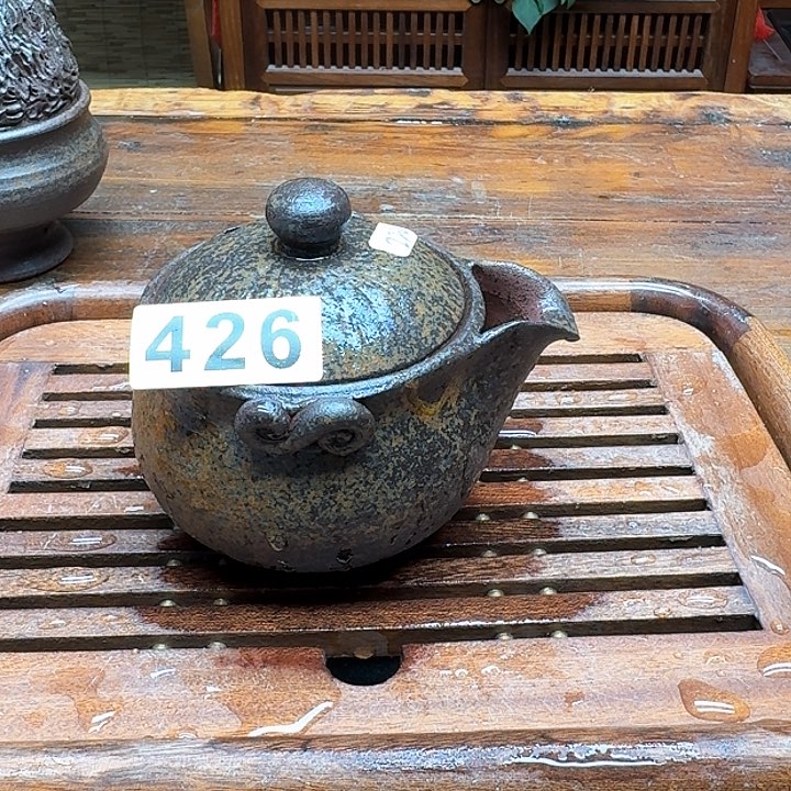 纯手工制作粗陶茶具