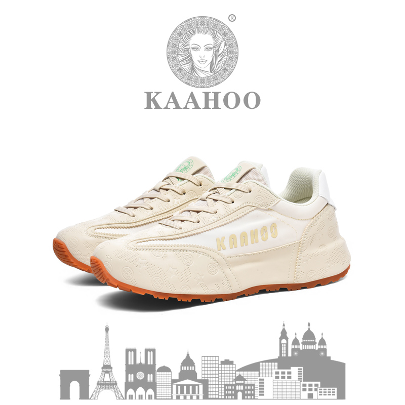 KAAHOO男生运动鞋私制轻奢手工包底鞋时尚休闲百搭高端运动鞋