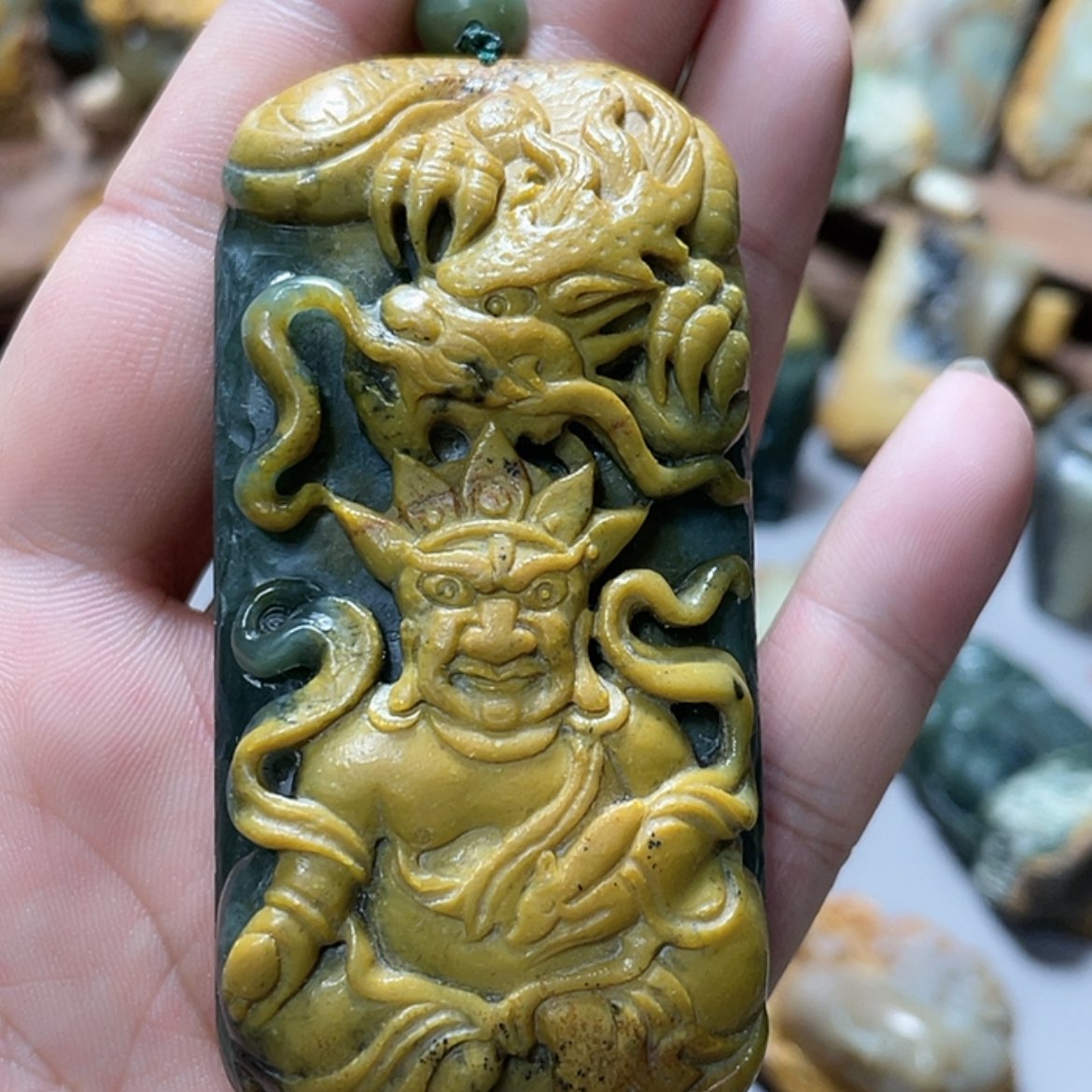 【闪购商品】岫岩河磨玉（透闪石质玉）把件未镶嵌阿*