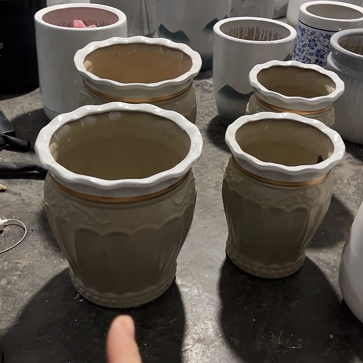 陶瓷大花盆四个陶瓷