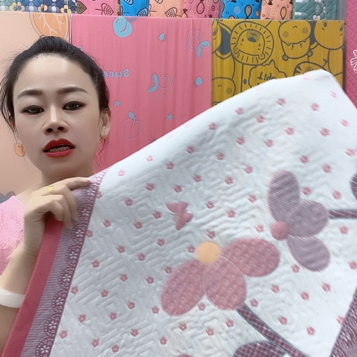 棉粉色椰子树春年