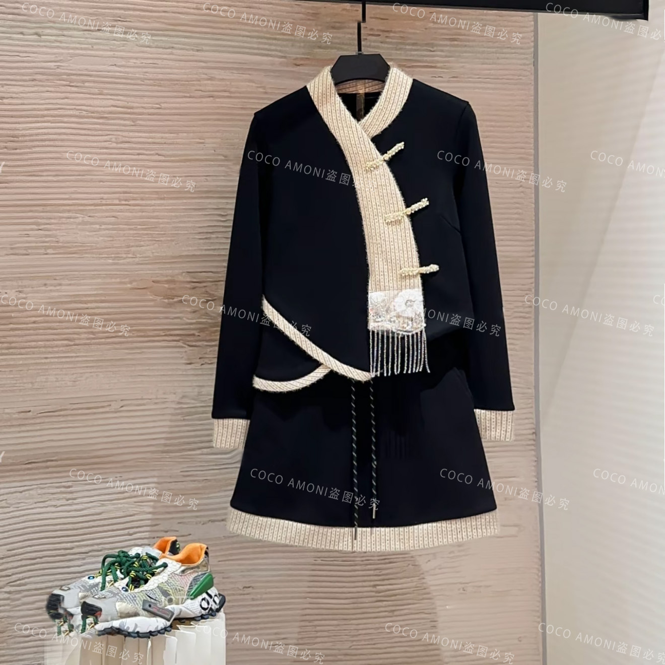 秋冬季时尚新款高级感女装简约百搭显瘦减龄长袖气质套装AC966