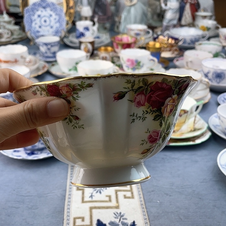 中古欧瓷瓷器小房子