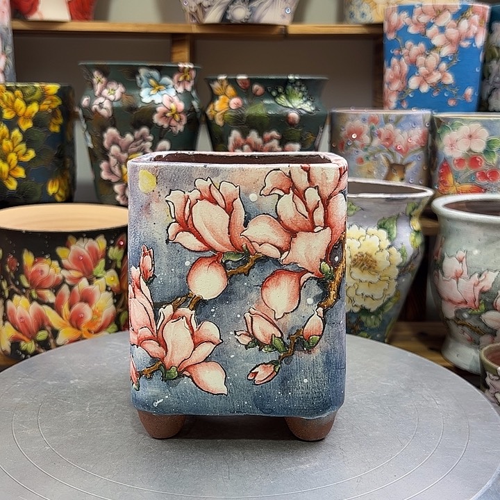 景德镇陶瓷花盆景德镇陶瓷花盆