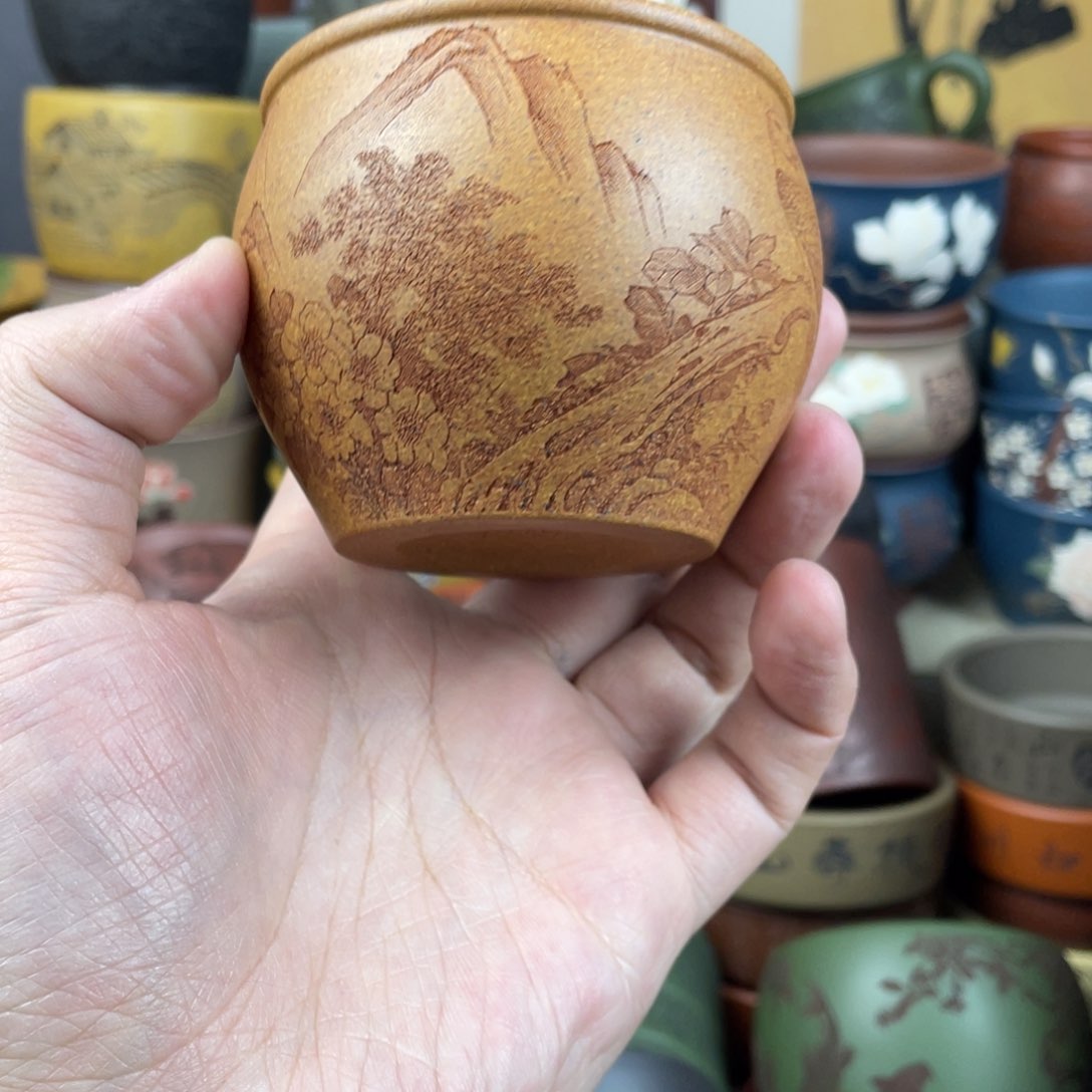 紫砂茶杯紫砂茶杯