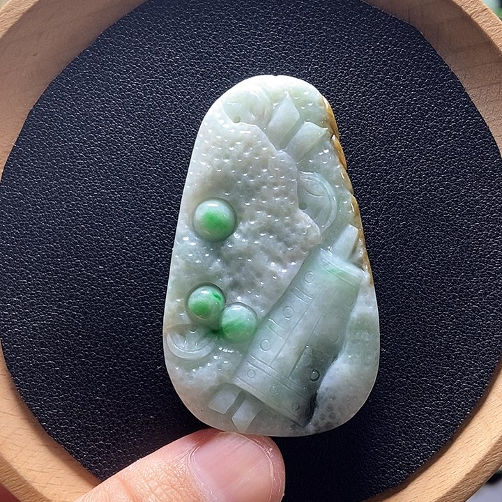 翡翠颈饰未镶嵌邦*岁翡翠a货