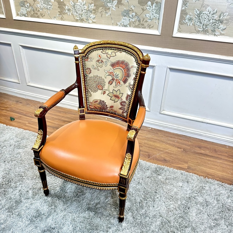 法室宫廷贵族稍金铂沙发椅