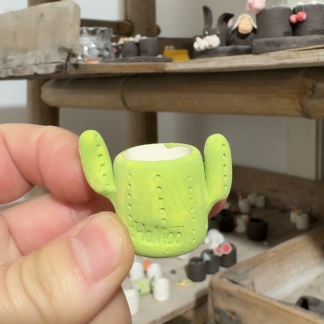 吃***醒厂家直销手工花盆摆件