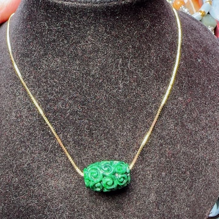 翡翠颈饰未镶嵌天然A货37