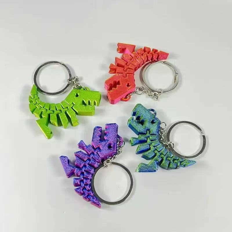 3D打印小恐龙挂件多关节可动玩具家用装饰摆设礼物