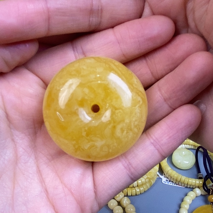 蜜蜡手链未镶嵌雨****7天然无优化琥珀蜜蜡