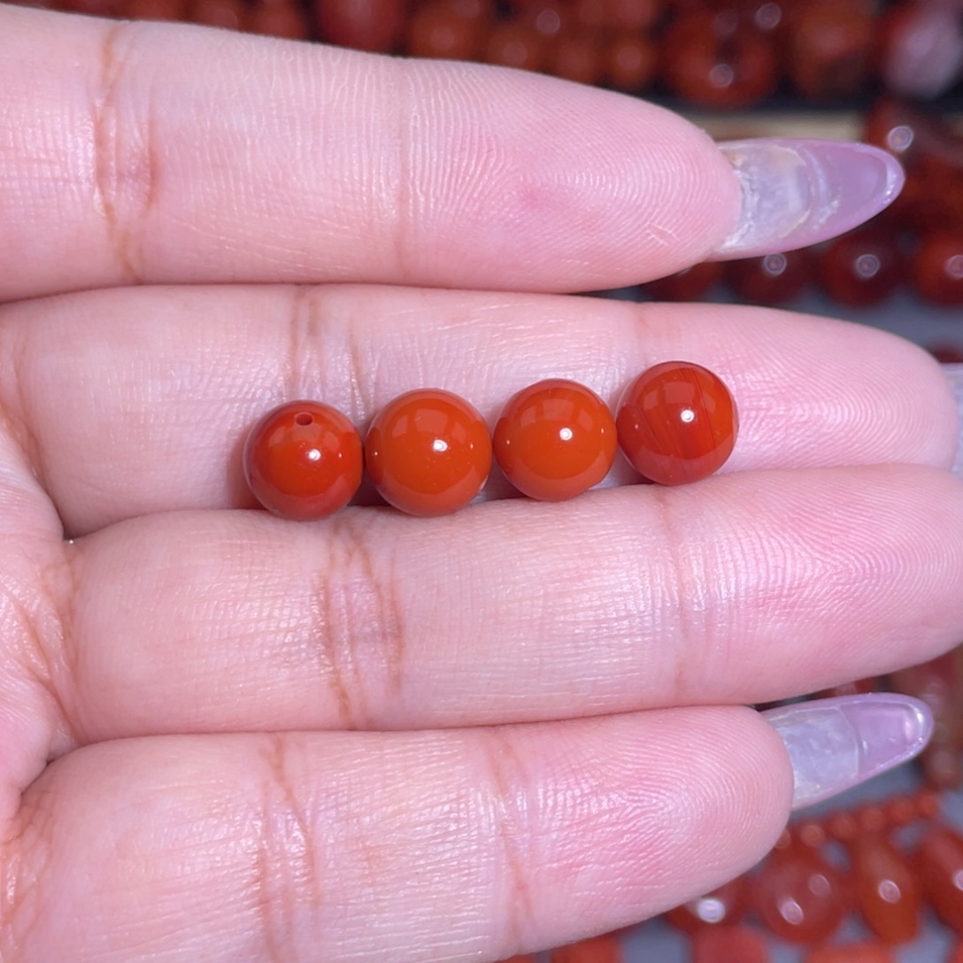 E***e南红玛瑙未镶嵌圆珠