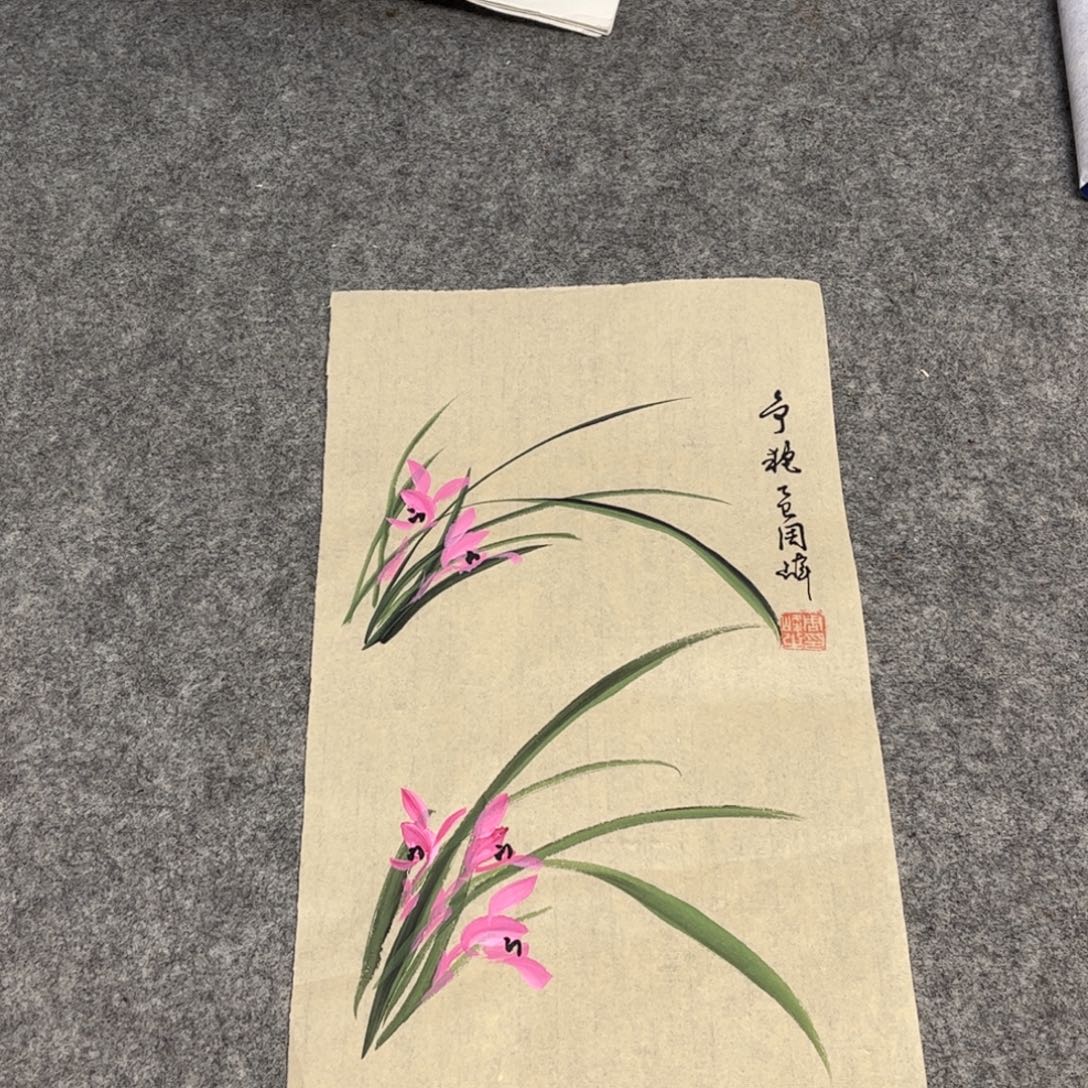 国画12.6纯手绘无边框作品