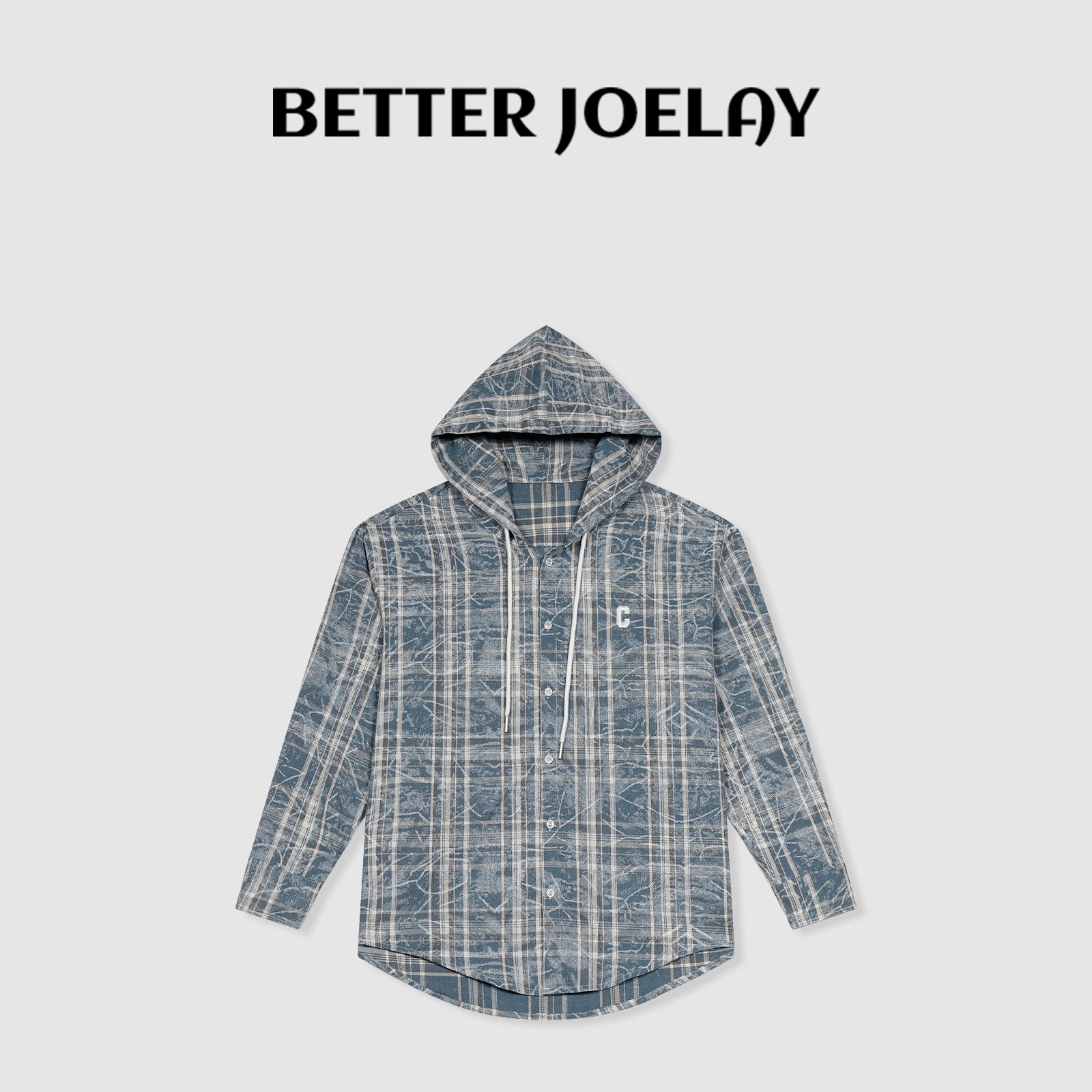 BETTER JOELAY -【星空赤道】衬衫宽松春秋时尚潮流休闲Z4252