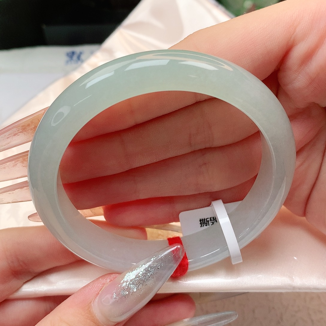 未镶嵌手镯翡翠正圈57